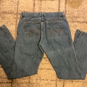 Light wash junior girl bootcut wranglers